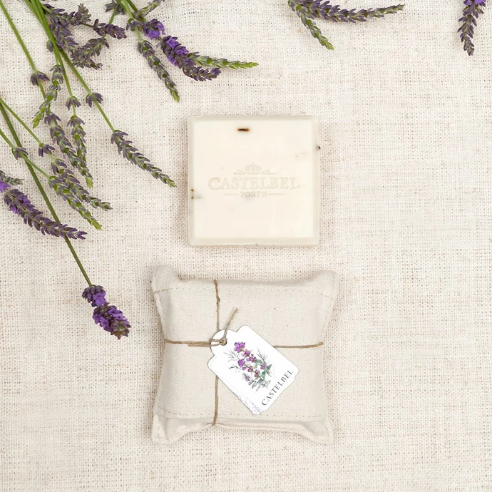 CASTELBEL / Tuhé levandulové mýdlo Linen Lavender - 150 g