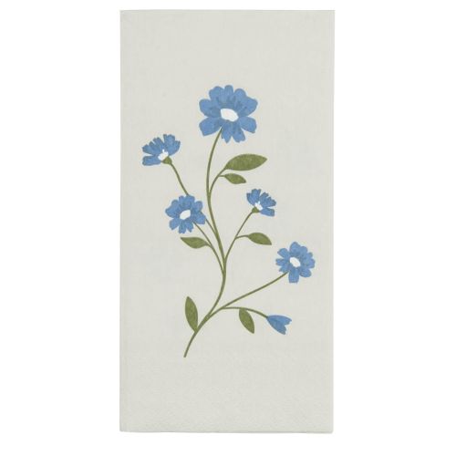 IB LAURSEN / Papierové servítky Flora Blue Flowers