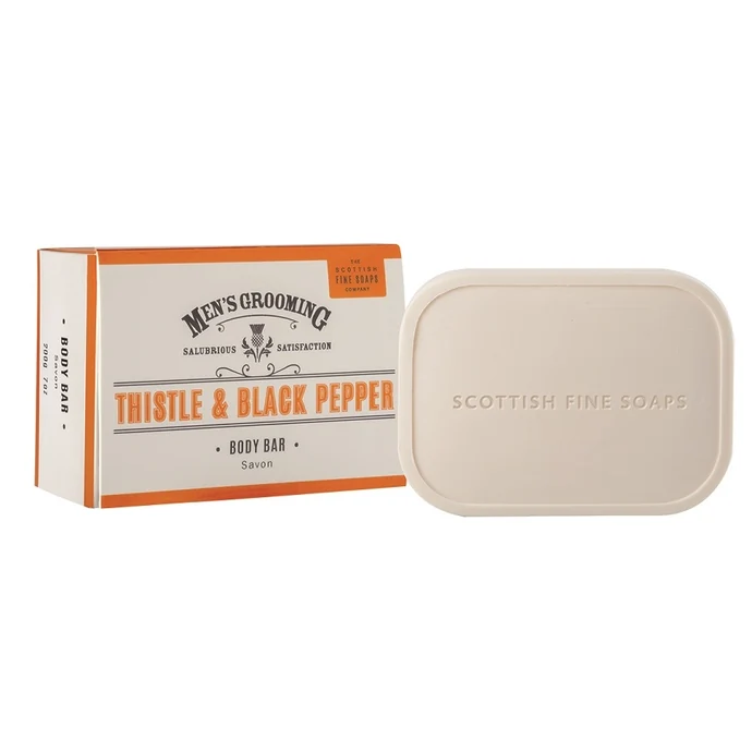 SCOTTISH FINE SOAPS / Luxusní pánské mýdlo Thistle & Black pepper 100 g