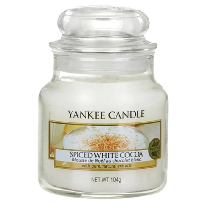 Yankee Candle / Sviečka Yankee Candle 104gr - Spiced White Cocoa