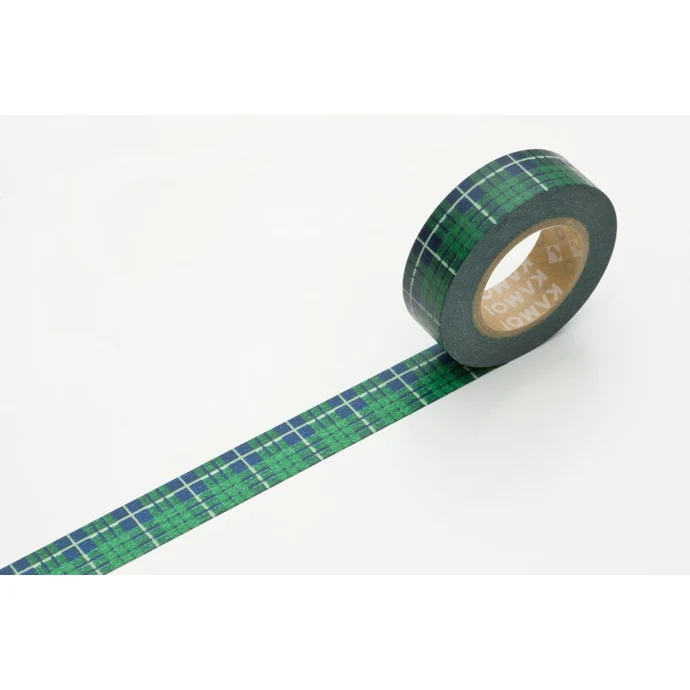 mt / Designová samolepící páska Tartan-checked green