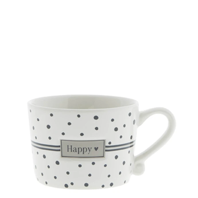 Bastion Collections / Keramický hrnček Happy Dots Black 150 ml