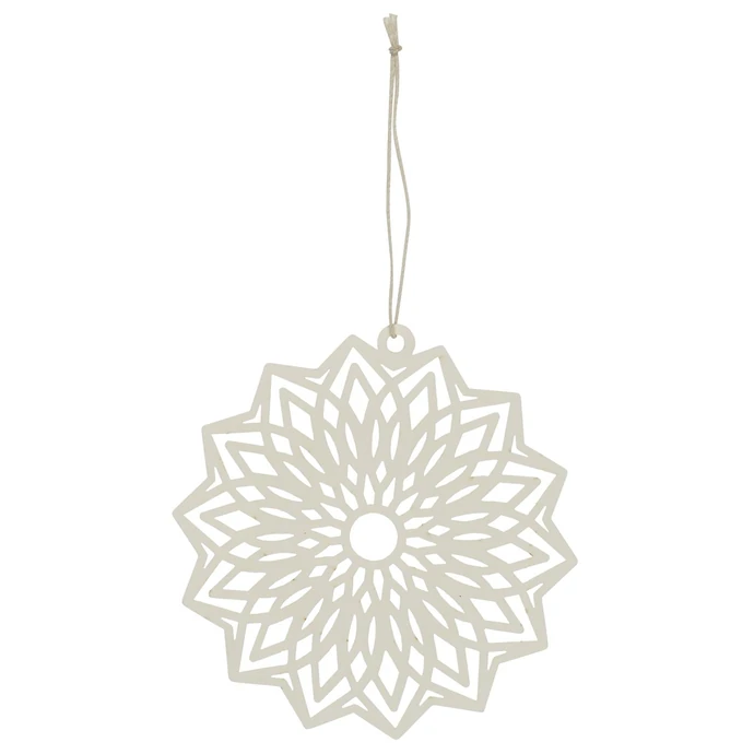 Ib Laursen / Závěsná papírová ozdoba Flower White 12 cm
