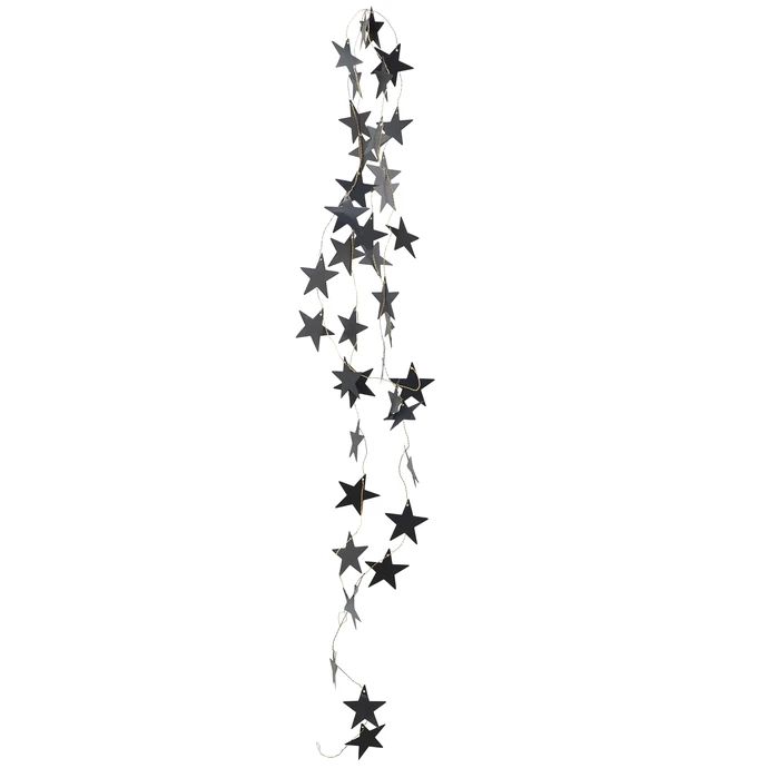 House Doctor / Girlanda s hviezdičkami Star Black 250cm