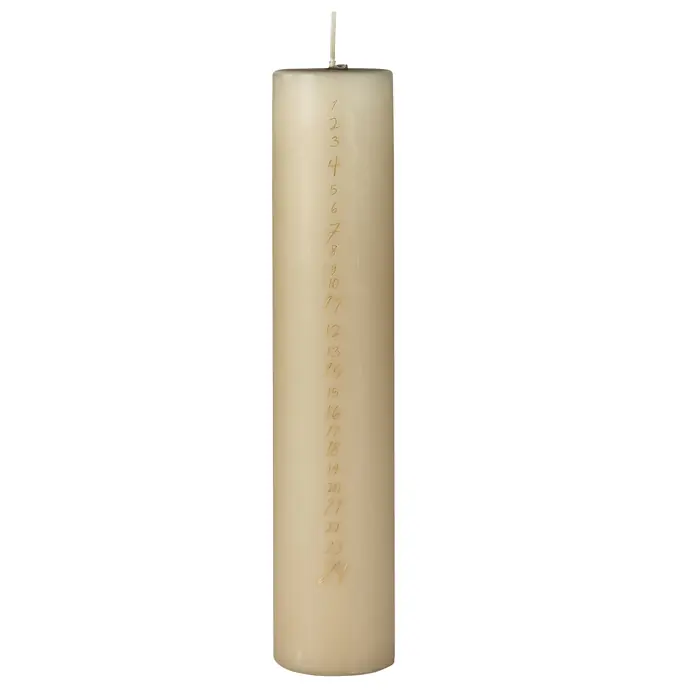 IB LAURSEN / Adventní svíčka s čísly Light Brown