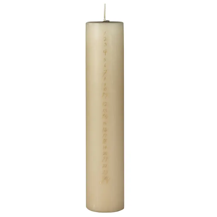 Ib Laursen / Adventní svíčka s čísly Light Brown