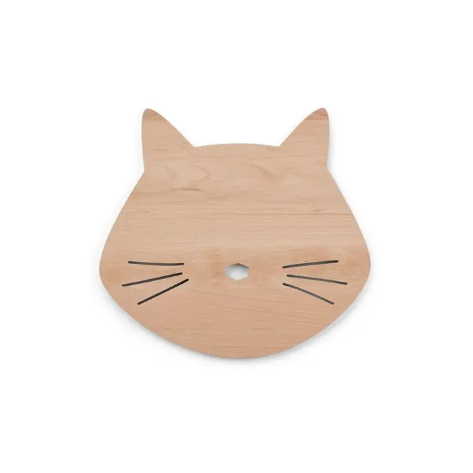 LIEWOOD / Dětská dřevěná lampička Troy Cat Natural
