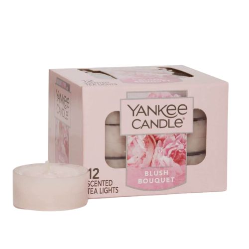 Yankee Candle / Čajové sviečky Yankee Candle 12 ks - Blush Bouquet