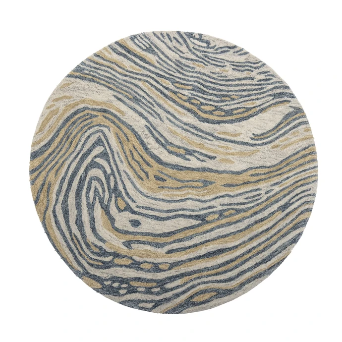 Bloomingville / Okruhlý vlnený koberec Tiger ⌀ 120 cm