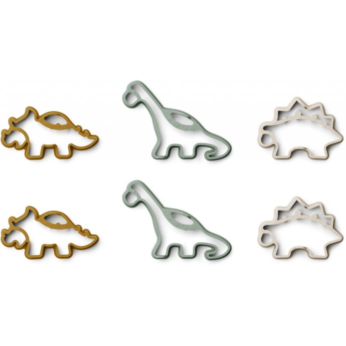 LIEWOOD / Formy na lievance Karina Dino Golden Caramel - set 6 ks