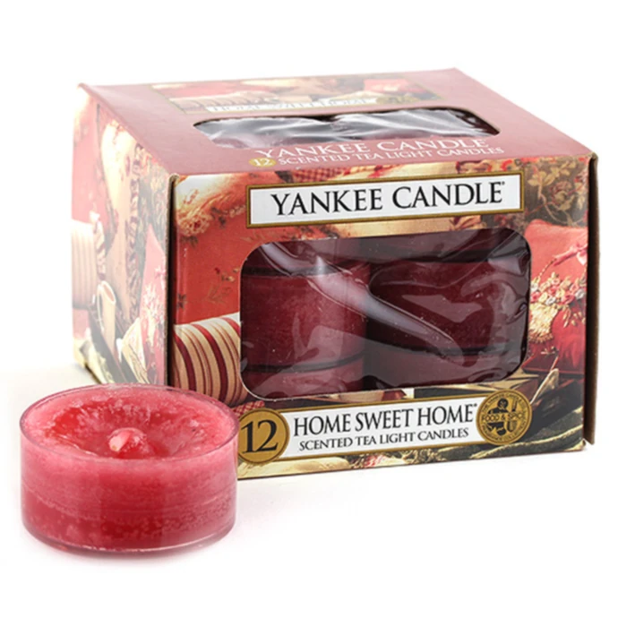 Yankee Candle / Čajové sviečky Yankee Candle 12 ks - Home Sweet Home