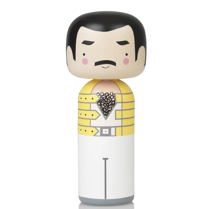 Lucie Kaas / Drevená kokeshi bábika FREDDIE 14,5 cm