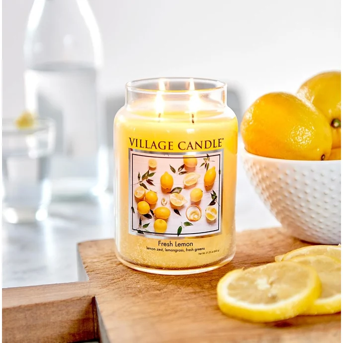 VILLAGE CANDLE / Svíčka Village Candle - Fresh Lemon 602g