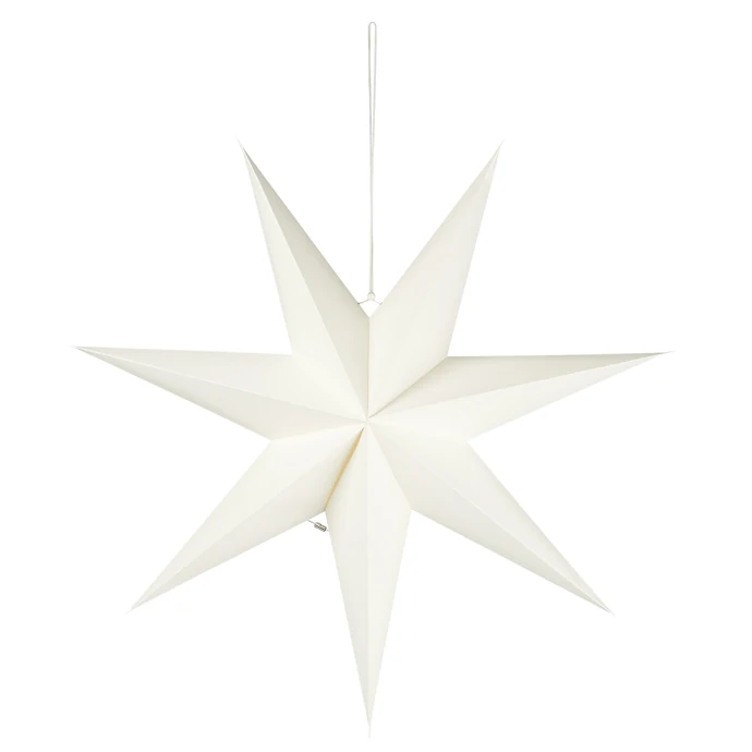 IB LAURSEN / Závěsná papírová hvězda White Stillenat Ø 60 cm