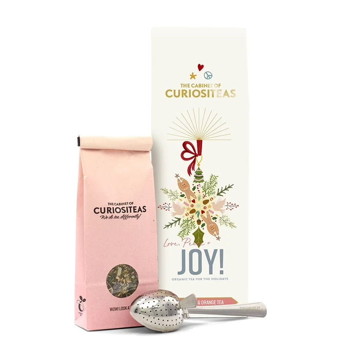 The Cabinet of CURIOSITEAS / Vianočný zelený čaj Joy Organic 70 g + sitko