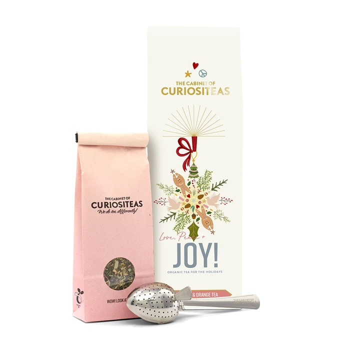 The Cabinet of CURIOSITEAS / Vánoční zelený čaj Joy Organic 70 g + sítko