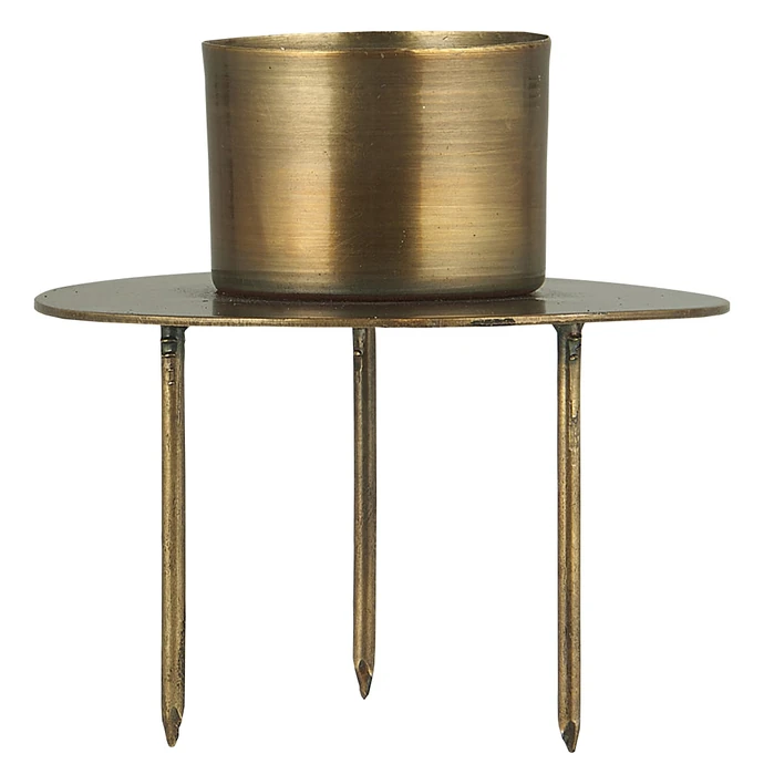 Ib Laursen / Zapichovací svietnik na sviečku Triple Rustic Gold