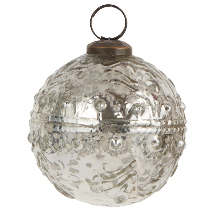 Ib Laursen / Vánoční baňka Pattern Silver 7cm