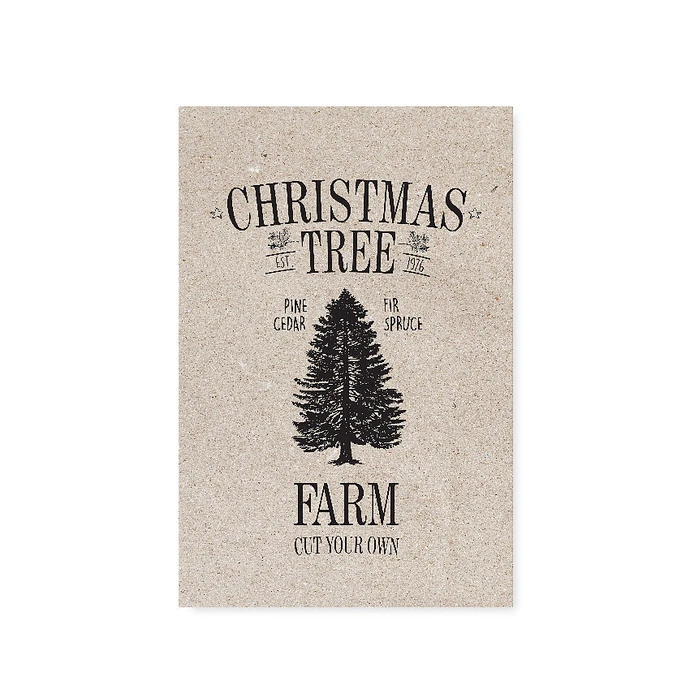 TAFELGUT / Pohlednice Christmas Tree Farm 12x17,5 cm
