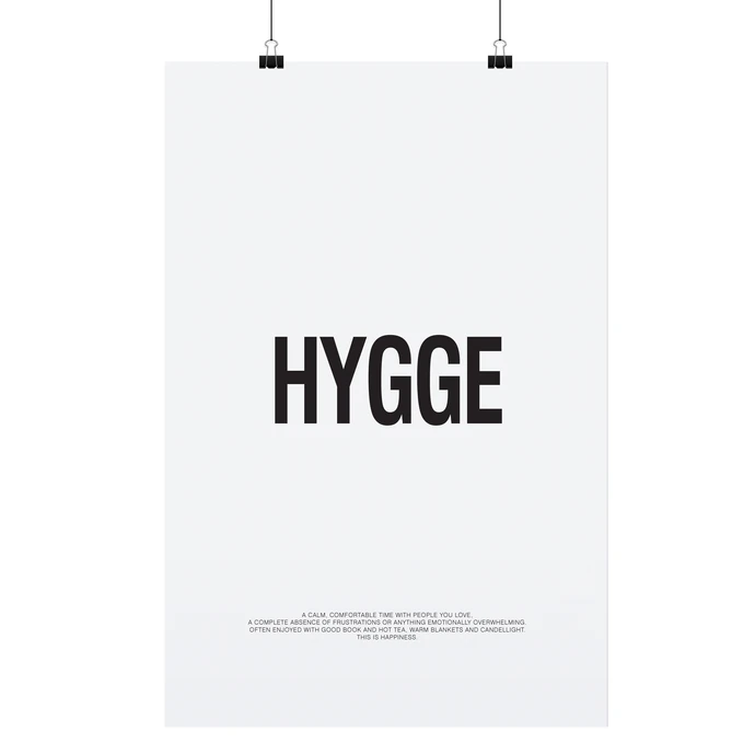 TAFELGUT / Minimalistický plagát Hygge 30x42 cm