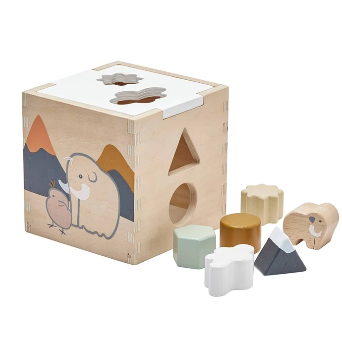 Kids Concept / Dětská dřevěná kostka NEO Shape Sorter