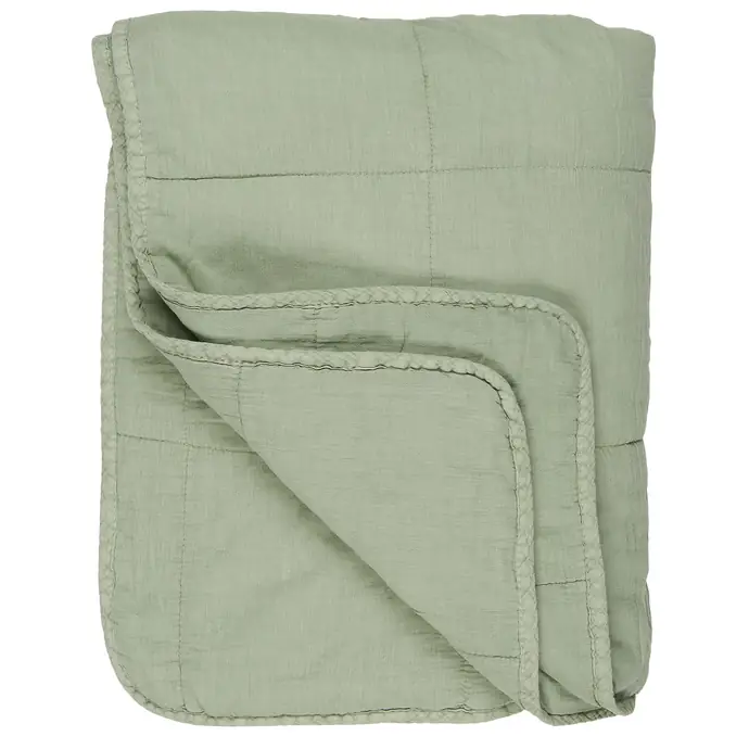 Ib Laursen / Prošívaný přehoz Light Green 130x180