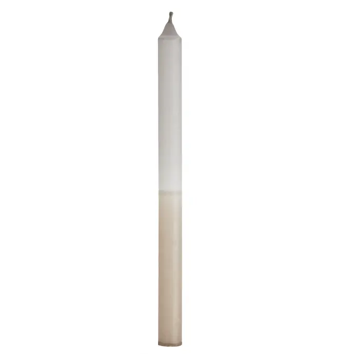 MADAM STOLTZ / Vysoká svíčka Grey/Taupe 29,5 cm