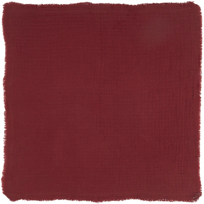 IB LAURSEN / Bavlnený obrúsok Red Double Weaving