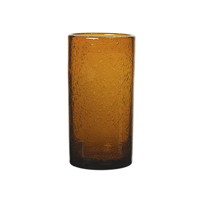 ferm LIVING / Pohár na vodu z recyklovaného skla Oli Amber 220 ml