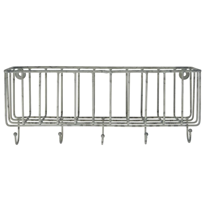 Ib Laursen / Závěsný košík s háčky White Wall basket