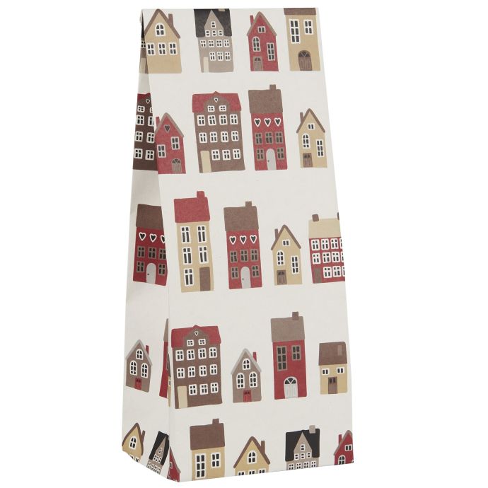 IB LAURSEN / Papierové vrecko Christmas Town 22,5 cm