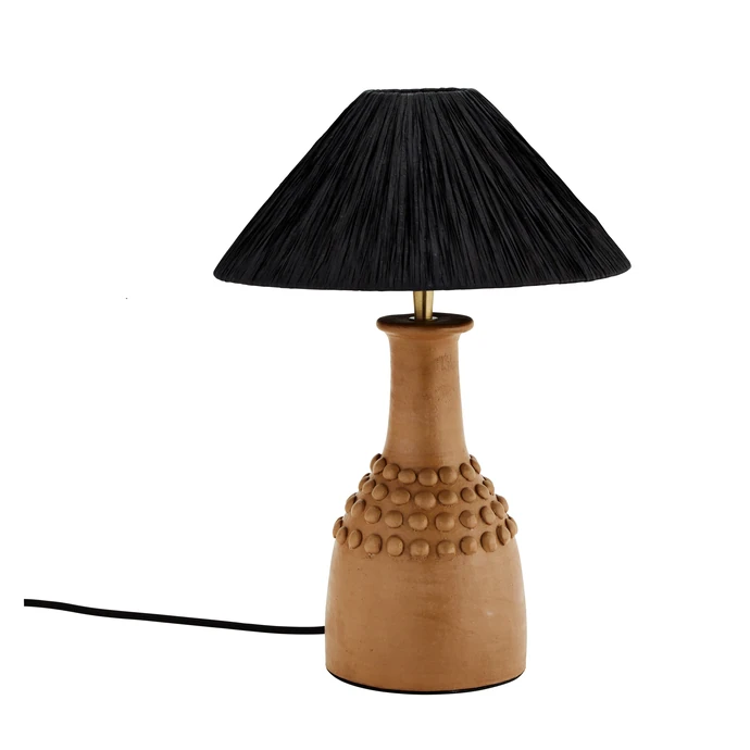 MADAM STOLTZ / Stolná lampa Terracotta Natural Black