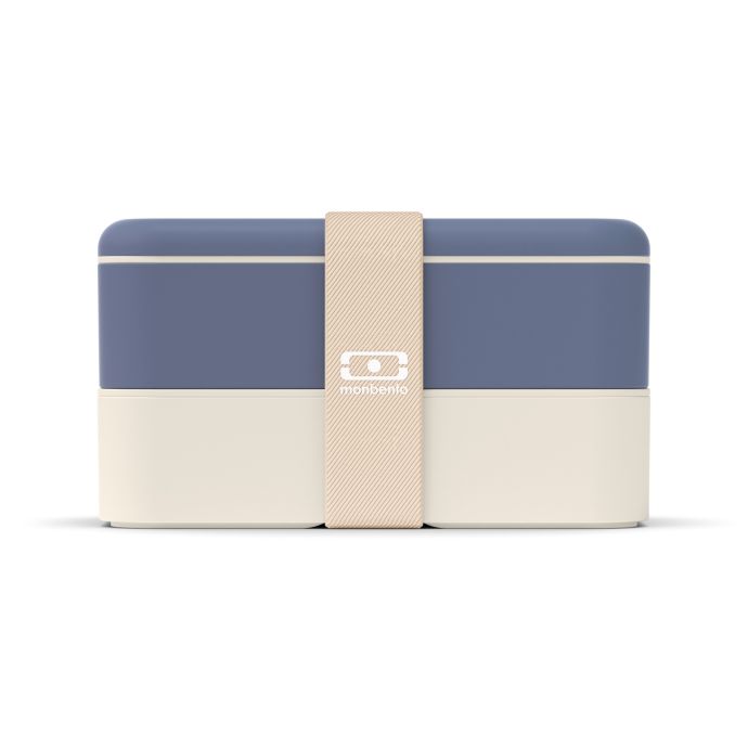 monbento / Desiatový box Monbento Original Blue/Natural 1 l