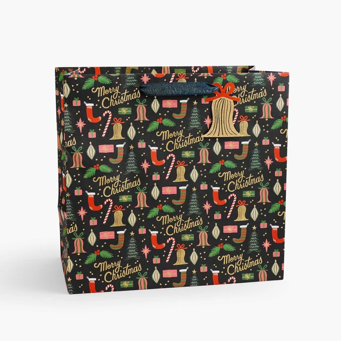 Rifle Paper Co. / Vianočná darčeková taška Deck the Halls väčšia