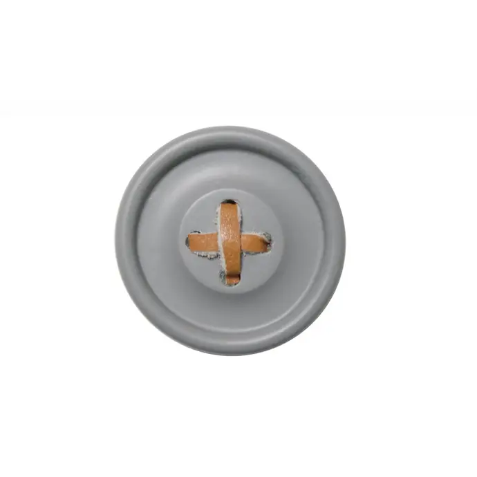 HK living / Dřevěný věšák Button Grey 6 cm