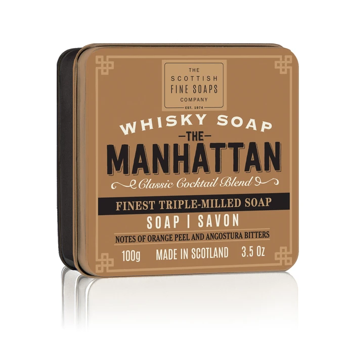 SCOTTISH FINE SOAPS / Mydlo v plechovej krabičke Manhattan Cocktail 100 g