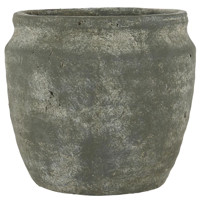 Ib Laursen / Hlinený obal na kvetináč Athen Green 14 cm