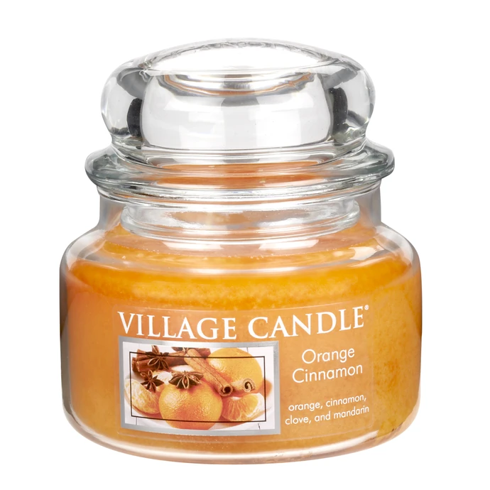 VILLAGE CANDLE / Svíčka ve skle Orange Cinnamon - malá
