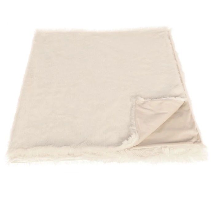 CÔTÉ TABLE / Chlpatá deka Blanc 130x150