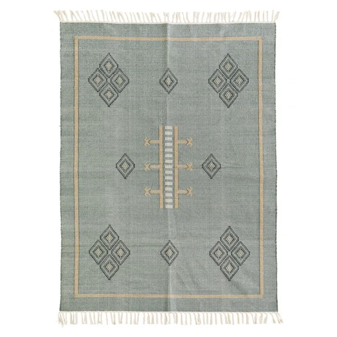 MADAM STOLTZ / Bavlnený koberec Jade/Indian Tan 120×180 cm