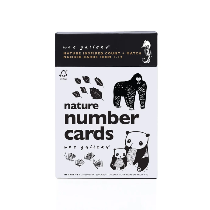 Wee Gallery / Dětské hrací karty s čísly - Nature Number
