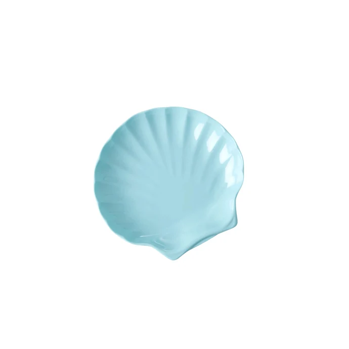 rice / Melamínový dezertný tanier Sea Shell Arctic Blue 12,5 cm
