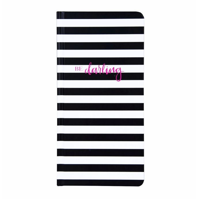 TRI-COASTAL DESIGN / Plánovací notes Black stripe