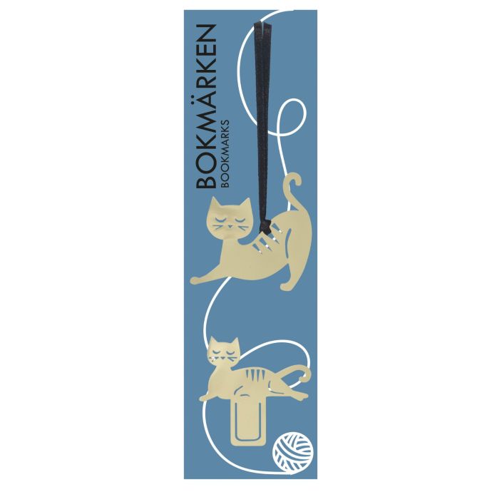 pluto produkter / Kovová záložka Cat Family Gold - set 2 ks