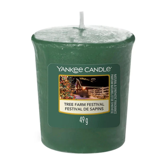 Yankee Candle / Votivní svíčka Yankee Candle - Tree Farm Festival