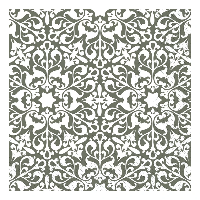Chic Antique / Papírové ubrousky Pattern Olive 20 ks