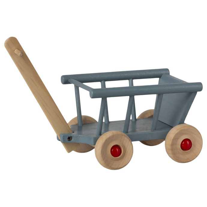 Maileg / Dřevěný vozík pro zvířátka Maileg Blue