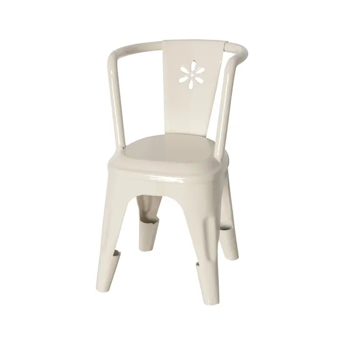 Maileg / Kovová židlička Maileg krémová