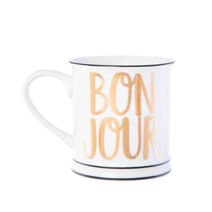 sass & belle / Porcelánový hrnek Bon Jour