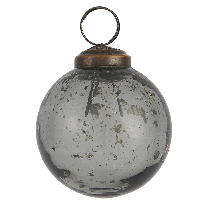 Ib Laursen / Vánoční baňka Pebbled Glass Smoke